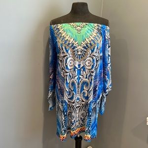 NWT La Moda Clothing Strapless Cover-Up Dress size S/M